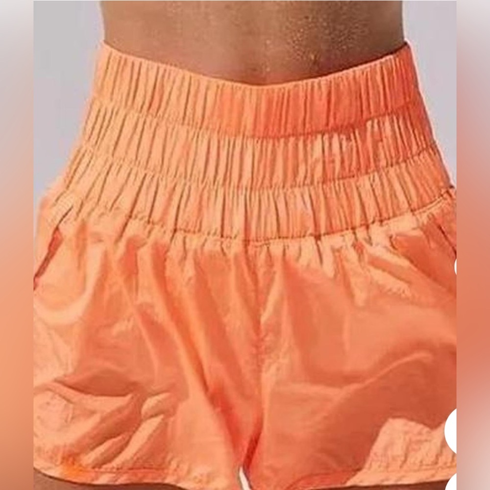 FP Movement by Free People High Waist Orange Shorts